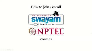 How to Join or Enroll SWAYAM NPTEL courses | step by step tutorial | 2024