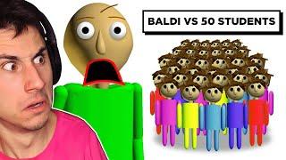 50 Players Help Me Beat Baldi's Basics!