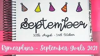 Rymerplans - September 2021 Goals - Ft. Plannerface & The Paper Lobster