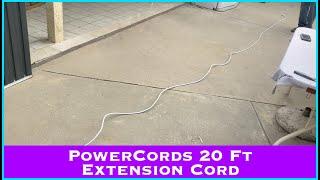 PowerCords 20 Ft Extension Cord || MumblesVideos Product Review