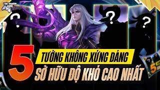 Liên Quân Top 5 Tướng Không Xứng Đáng Sở Hữu Thanh Độ Khó Cao Nhất, Trải Nghiệm Game