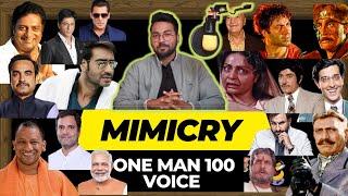 ONE MAN 100 VOICE || ALL BOLLYWOOD ACTORS MIMICRY AND POLITICIANS MIMICRY || ROBERT SRINET ||