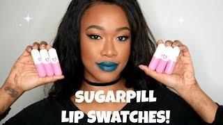 NEW Sugarpill Pretty Poison Lipsticks: Lip Swatches (ALL SHADES!)