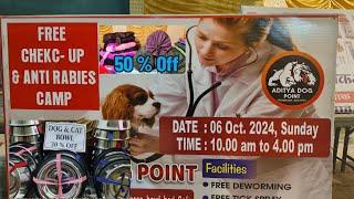 ADITYA DOG POINT OFFICIAL is live! #free #check up & Anti Rabies Camp 06 October 2024