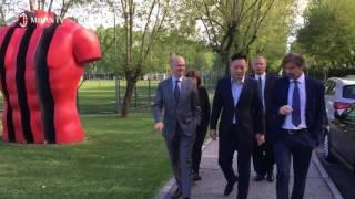 David Han Li and Marco Fassone visited Vismara Sports Center