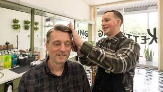  Classic Haircut in Beautifully Preserved 1960s Ohio Barbershop | Kettering Barbering Company