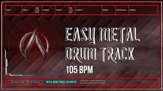 Easy Metal Drum Track 105 BPM (HQ,HD)