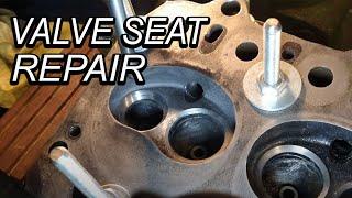 Placing an exhaust valve seat in Land Rover series 2A - So Oldt