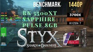 Styx: Shards of Darkness RX 5500 XT Sapphire Pulse 8GB Benchmark Ryzen 3700x 1440p