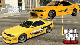 GTA 5 - F&F 1 - Leon's Skyline R33 GT-R Build W/ CRAIG LIEBERMAN! - Elegy Retro Customization