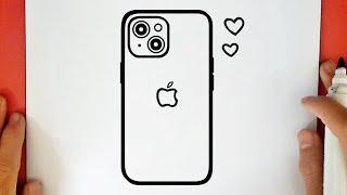 HOW TO DRAW APPLE IPHONE 15