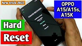 Hard reset Oppo A15,A15s,A15k/Forgot password Hard reset oppo a15 ||@TadrishinfoTech||