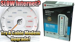 SLOW Internet Speeds? Upgrade Your Modem? (ARRIS SB6141 Unboxing & Setup)