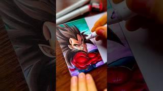 [ASMR] Drawing VEGETA Super Saiyan 4 - Dragon Ball GT | WyRich #dragonball #animeart