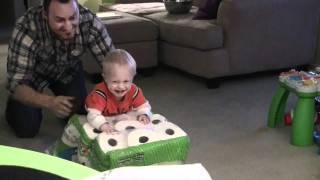 Baby Micah Laughing Hysterically at Paper Towels