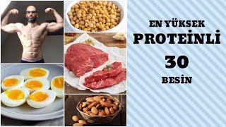 30 EN YÜKSEK PROTEİN İÇEREN BESİN! Vücut Geliştirmek İçin En İyi Protein Kaynakları