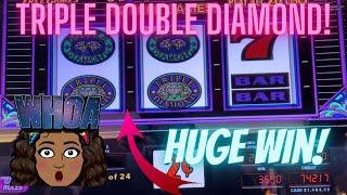  HUGE WIN️TRIPLE DOUBLE DIAMOND️ $4 MAX BET #IGT #slots #ultimatefirelink #powerstrike