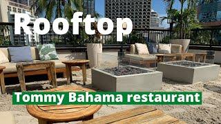 Waikiki ROOFTOP restaurant Happy Hour | Tommy Bahama | OAHU