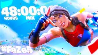 I Played Arena for 48 hours STRAIGHT in Fortnite... (My #FaZe5 Submission)