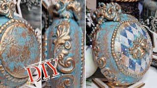 Christmas Ornament DIY / Decoupage  #decoupage