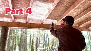 一個人開發建築三英畝度假屋之：Building a tree house in the forest #Part 4