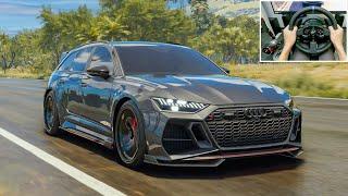 710HP AUDI RS6 Avant - The Crew Motorfest | Thrustmaster T300RS gameplay