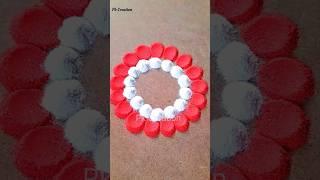 Satisfying Rangoli idea || Crafted Rangoli Design  #youtube  #rangoli #art #ytshorts #diy #asmr