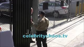 Jeff Bridges seen signing for celebritychaos tv