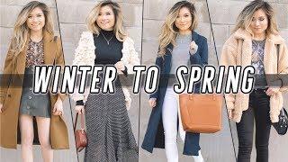 WINTER to SPRING Transitional Lookbook | 2018 Spring Outfit Ideas | Miss Louie