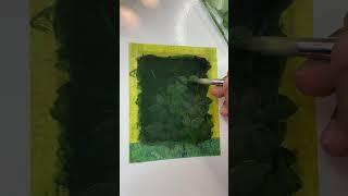 Easy flower painting/ gouache painting for beginners