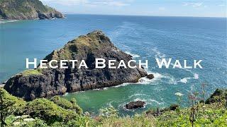 [4K] WALKING: The Oregon Coast- Heceta Head Lighthouse and State Scenic Viewpoint