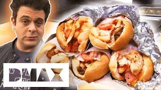 Adam vs The Fat Sandwich Challenge | Man V Food