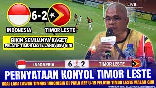  KEOK & RONTOK 6-2 !! Pengakuan EDAN Pelatih Timor Leste ~ Hasil Indonesia vs Timor Leste diAFF U19