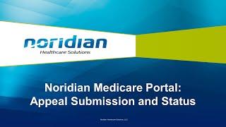 Noridian Medicare Portal: Appeal Submission and Status