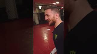 Merab Dvalishvili teaches Nina Drama the Superman punch (HUGE FAIL) #shorts #ufc #mma