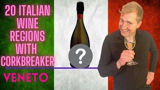 20 Italian Wine Regions with Corkbreaker - Veneto