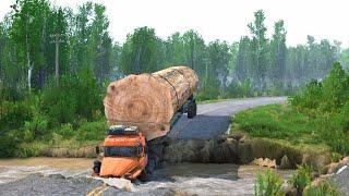 Extreme Wood Logging Transport, Oversized Truck Operator Skills, World's Largest Heavy Equipment 04