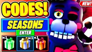 ️New️ ALL WORKING SEASON 5 UPDATE CODES For Five Nights TD - Roblox Five Nights TD Codes 2024