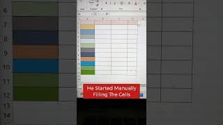 Color Fill Shortcut Trick In Excel  | Excel Tips And Tricks ️ #shorts #excel #msexcel #bytetech