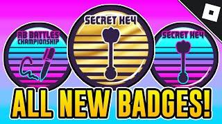 How to get the SECRET KEY, SECRETER KEY & AUTOGRAPH BADGES in RB BATTLES MINIGAMES | Roblox