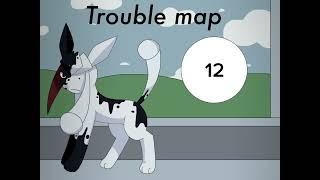 Glaceon and Eevee trouble map! (3/18 taken) (1/18 done) check description for more details!