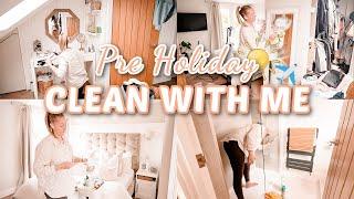 NEW CLEAN WITH ME | REALISTIC CLEAN WITH ME BEFORE WE GO ON HOLIDAY | Emma Nightingale