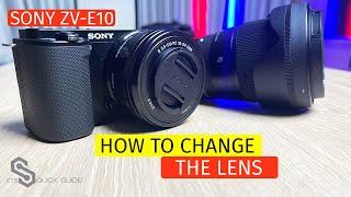 How To Mount Sigma 16mm f1.4 Camera Lens on Sony ZV-E10 | Quick Guide