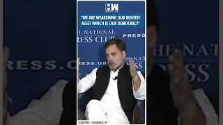 #Shorts | "We are weakening our biggest asset.." | Rahul Gandhi | PM Modi | Democracy | Constitution