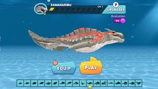 NEW ZAMAHARIBU UNLOCKED AND ZAMAHARIBU GAMEPLAY - Hungry Shark Evolution