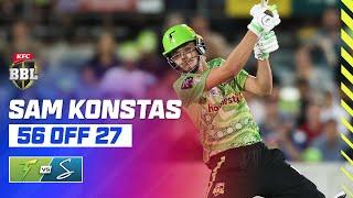 Sam Konstas Makes History With Fastest Thunder Fifty On Debut | #BBL14