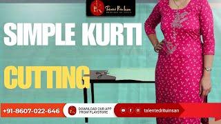 Simpal kurti cutting