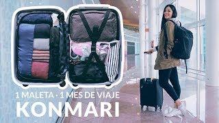 Cómo organizar la maleta de mano - 1 mes de viaje | KONMARI