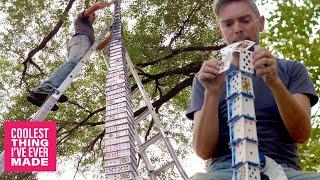 World's Best Card Stacker Outdoor Card Tower - COOLEST THING I'VE EVER MADE-EP13