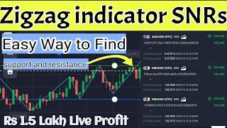 Easy way to find Best SnR levels / quotex support and resistance trading strategy